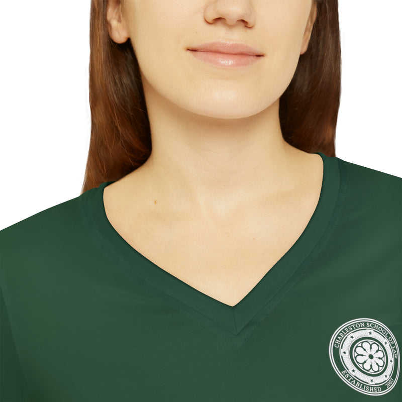 CSOL Women's Long Sleeve V-neck Shirt (AOP)