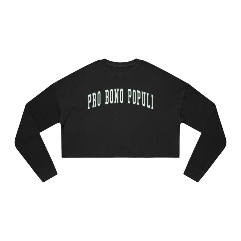 Pro Bono Populi Women's Cropped Sweatshirt