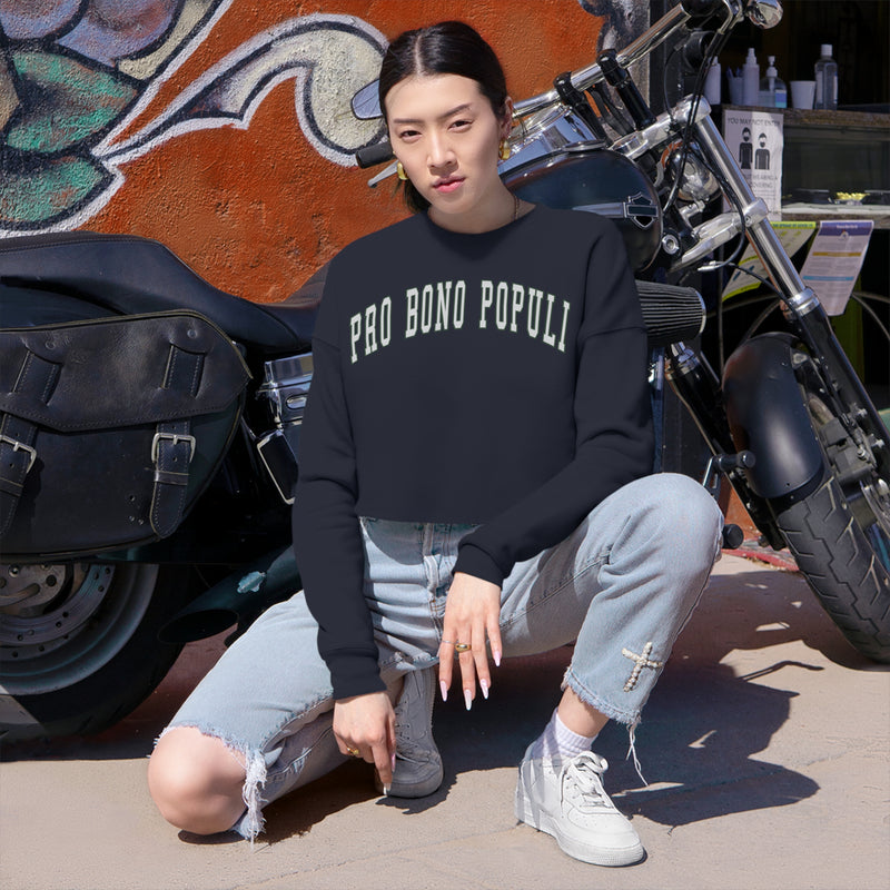 Pro Bono Populi Women's Cropped Sweatshirt