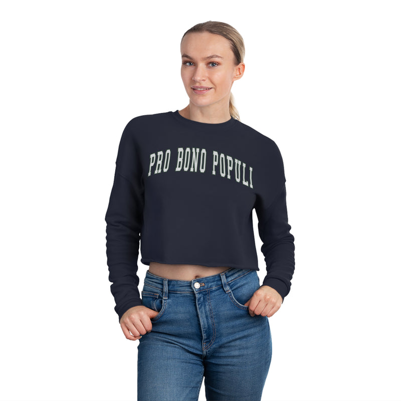Pro Bono Populi Women's Cropped Sweatshirt