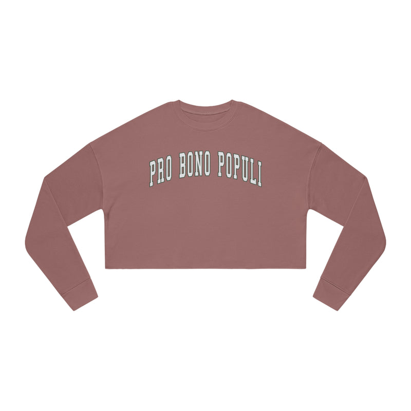 Pro Bono Populi Women's Cropped Sweatshirt