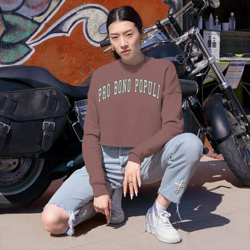 Pro Bono Populi Women's Cropped Sweatshirt
