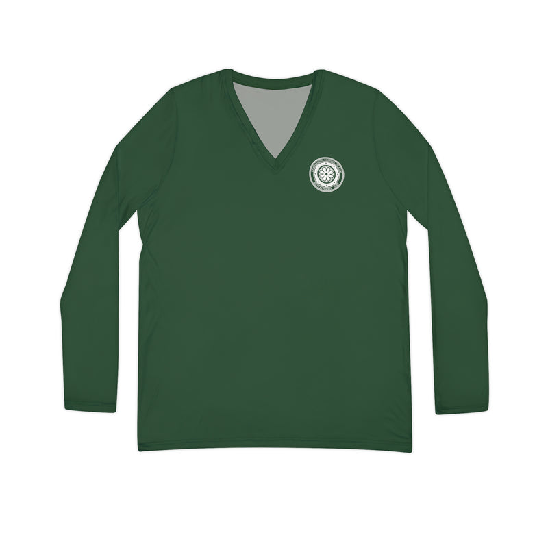 CSOL Women's Long Sleeve V-neck Shirt (AOP)