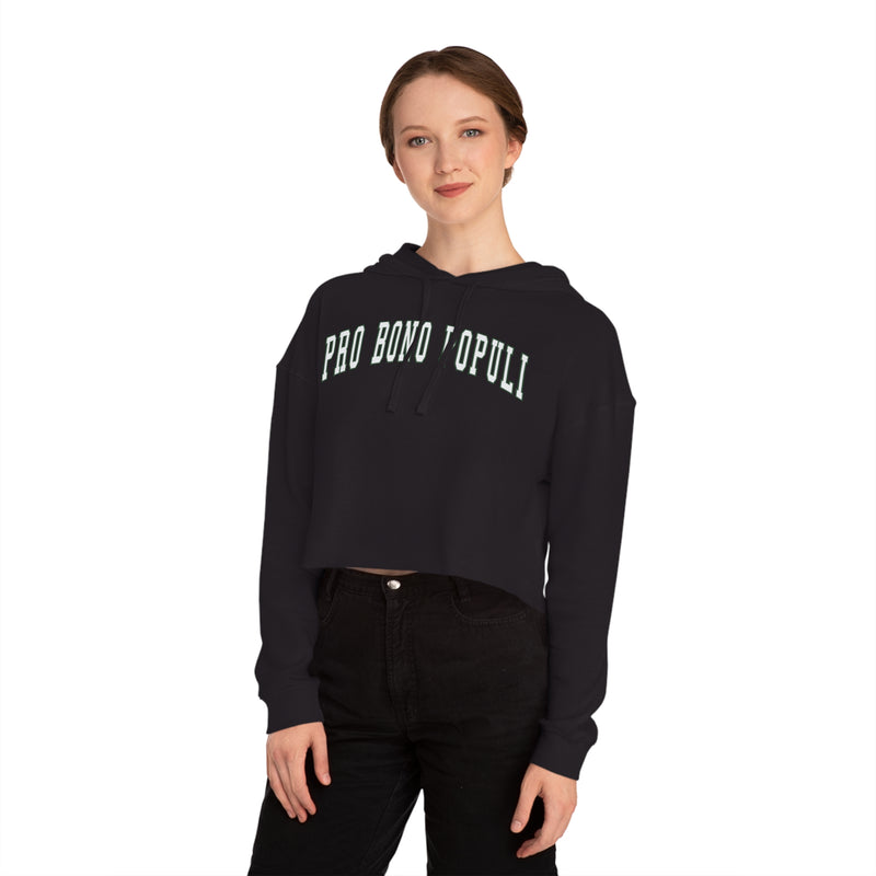 CSOL Cropped Hooded Sweatshirt