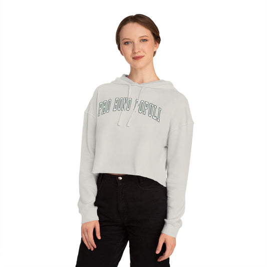 CSOL Cropped Hooded Sweatshirt