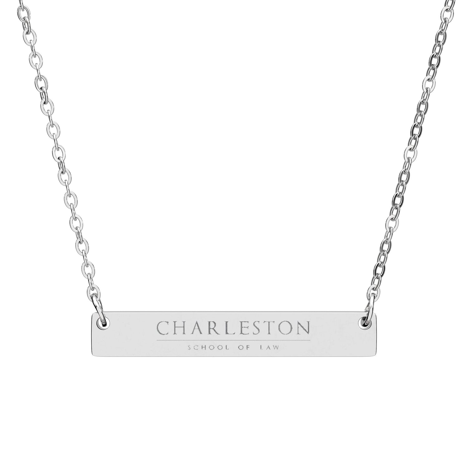 CSOL Engravable Horizontal Bar Necklace — Personalized Name Plate Pendant