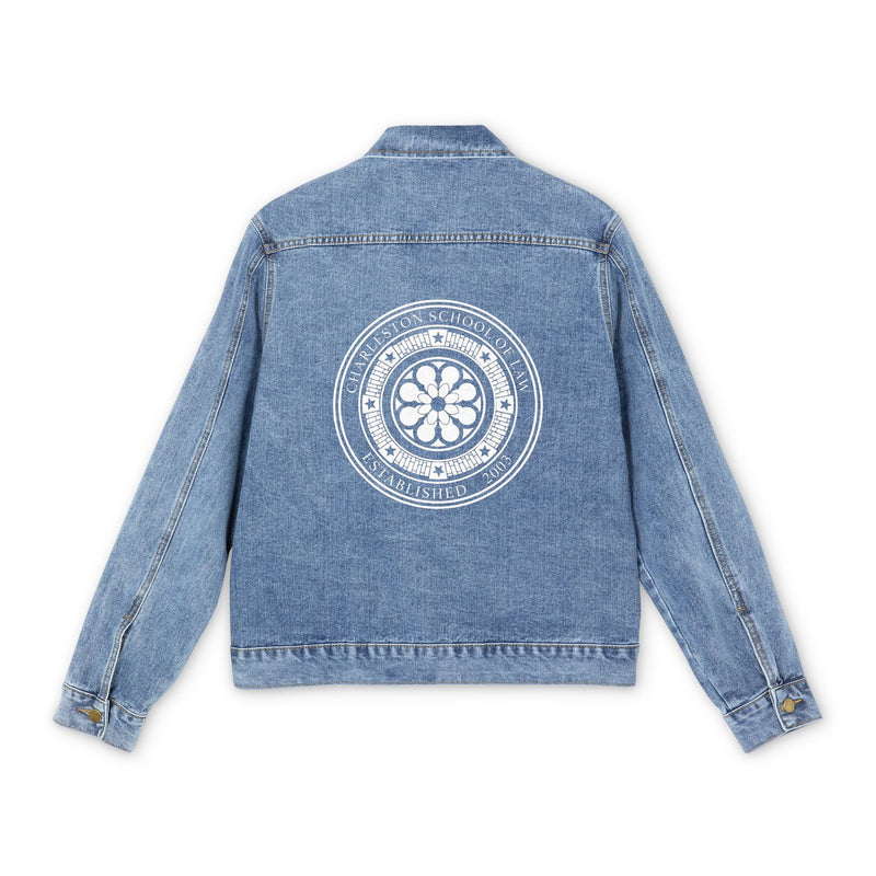 CSOL Denim Jacket with White Mandala Back Print