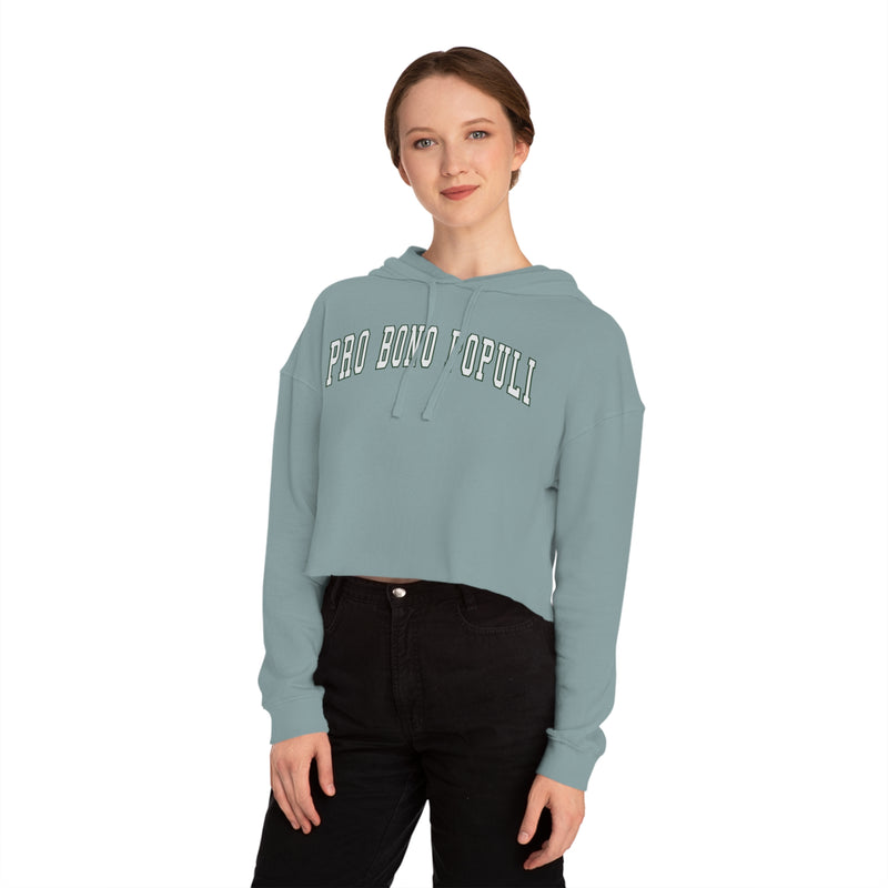 CSOL Cropped Hooded Sweatshirt