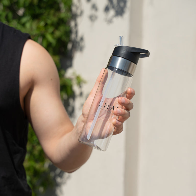 CSOL 20oz Tritan Sport Bottle — Clear BPA-Free Hydration Bottle with Flip Straw