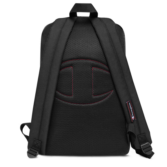 champion leather logo backpack Embroidered Champion Backpack – Charleston School of Law